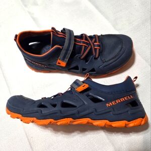 Merrell Kids Hydro 2.0 Water Summer Sandals Size 7 M‎ Blue Orange Boys
